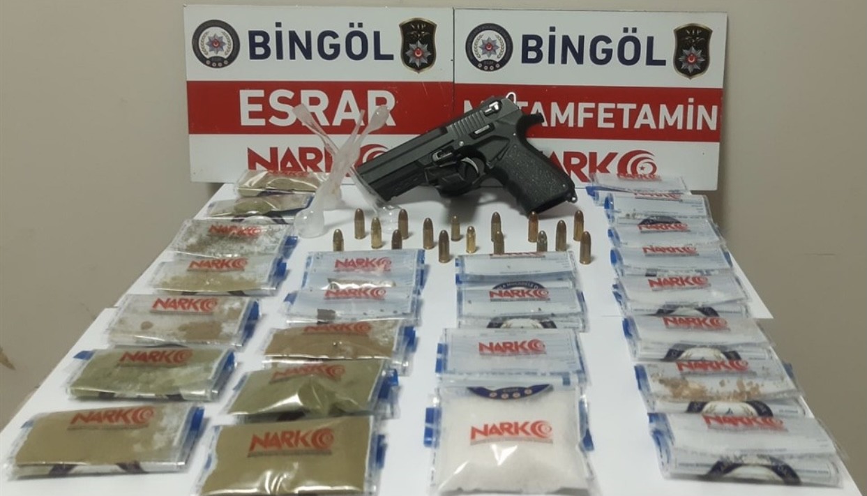 Bingöl’de baskınla yakalanan uyuşturucu taciri tutuklandı